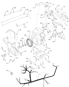 Part Location Diagram of 703-2909-0716 Cub Cadet Plate, Engine Mounting